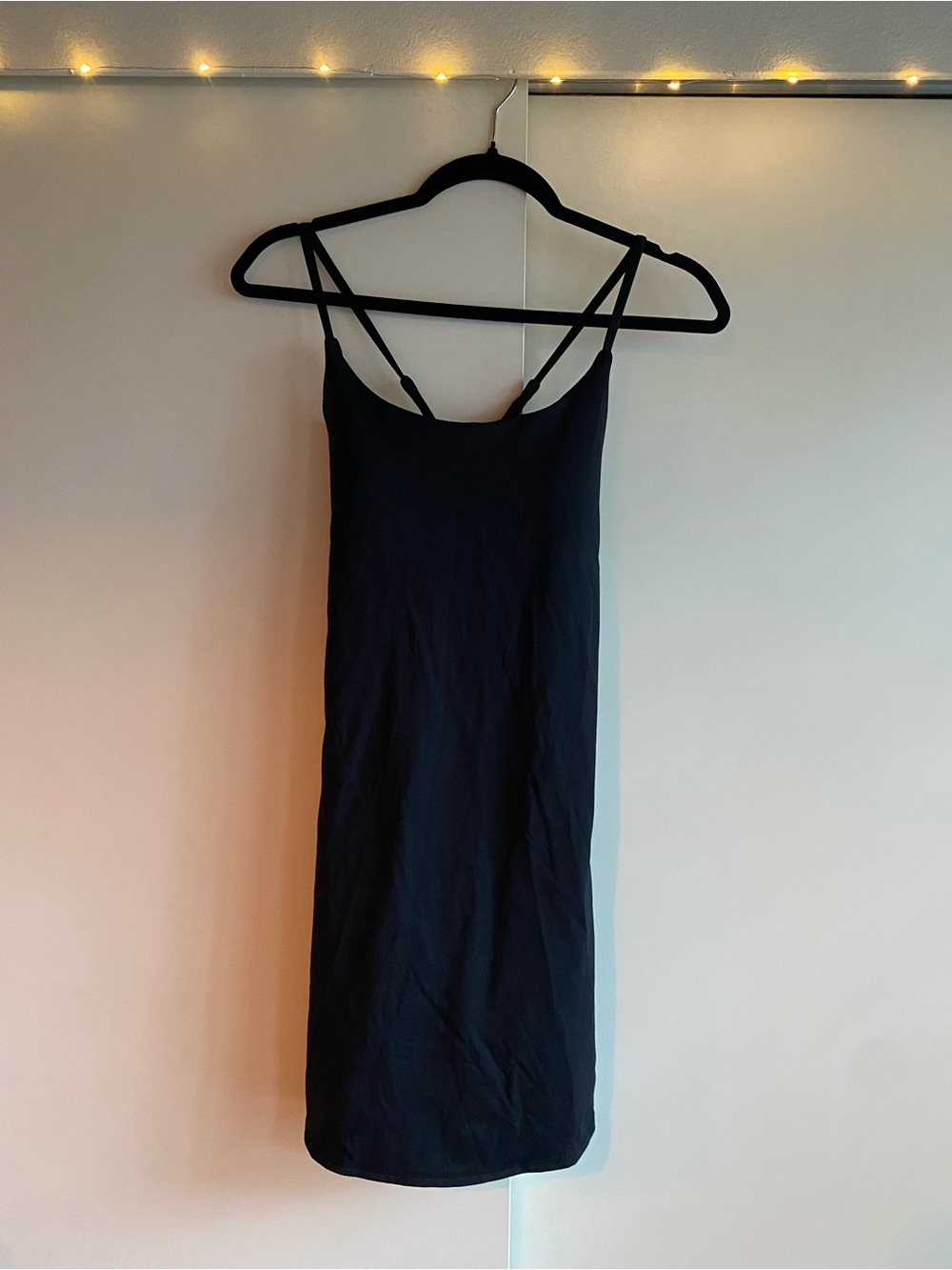 Black Women's Tennis Dress - built in shorts and bra . Size M - Stretch